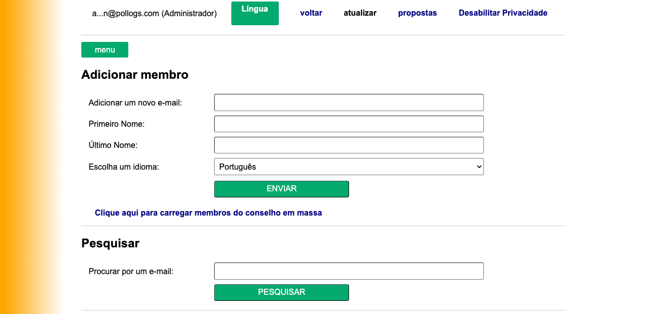 Painel da Equipe