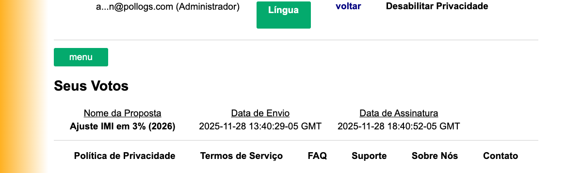 Meu Painel de Votos
